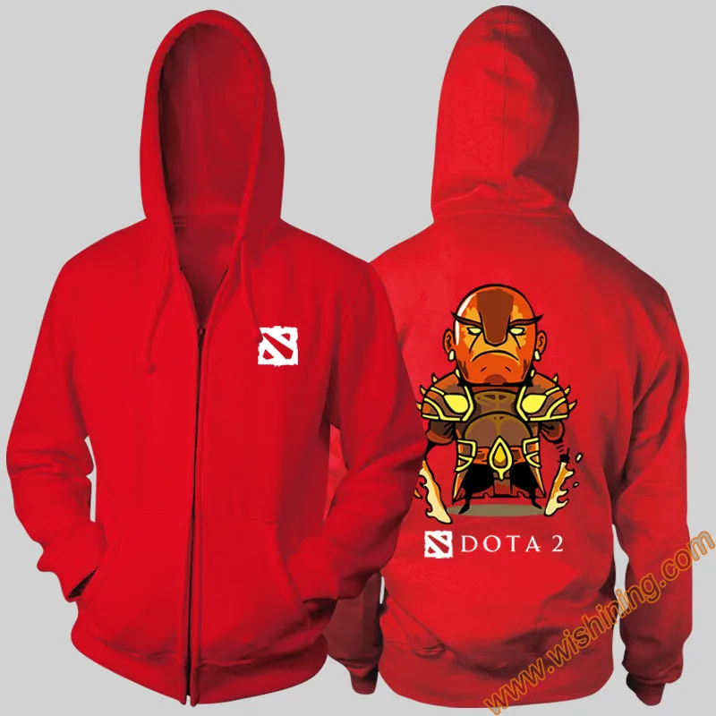 DOTA 2 Hero Gyrocopter Lina bristleback толстовки DOTA2 3xl большой размер полная молния толстовки с капюшоном Wishining - Цвет: 14