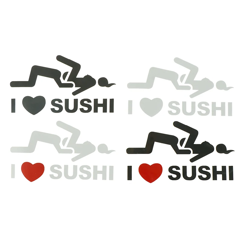 1 ПК Windows бампер Забавный I LOVE SUSHI знак переводная виниловая настенная
