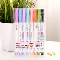 48 pcslot 8 color whiteboard pen erasable marker glass drawing kids gift stationery office accessories school supplies fb973