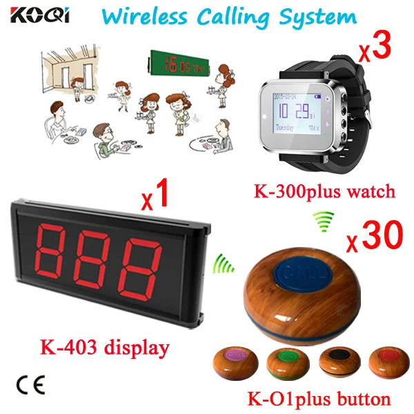 Беспроводная система вызова беспроводная кнопка беспроводной Вызов официанта (1