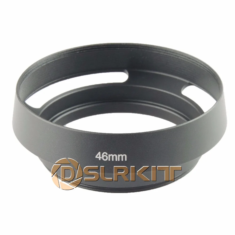 

46mm Metal Black Vented Lens Hood for Canon Olympus Leica M Contax Fujifilm Sony