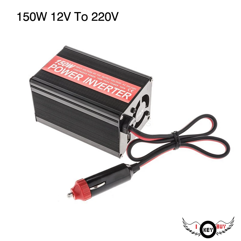 I Key Buy 1 шт. дешевый автомобильный инвертор питания 150 Вт портативный с USB