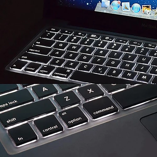 Ультра тонкий Ясно ТПУ Клавиатура кожного покрова протектор для MacBook Pro 11/13/15/17