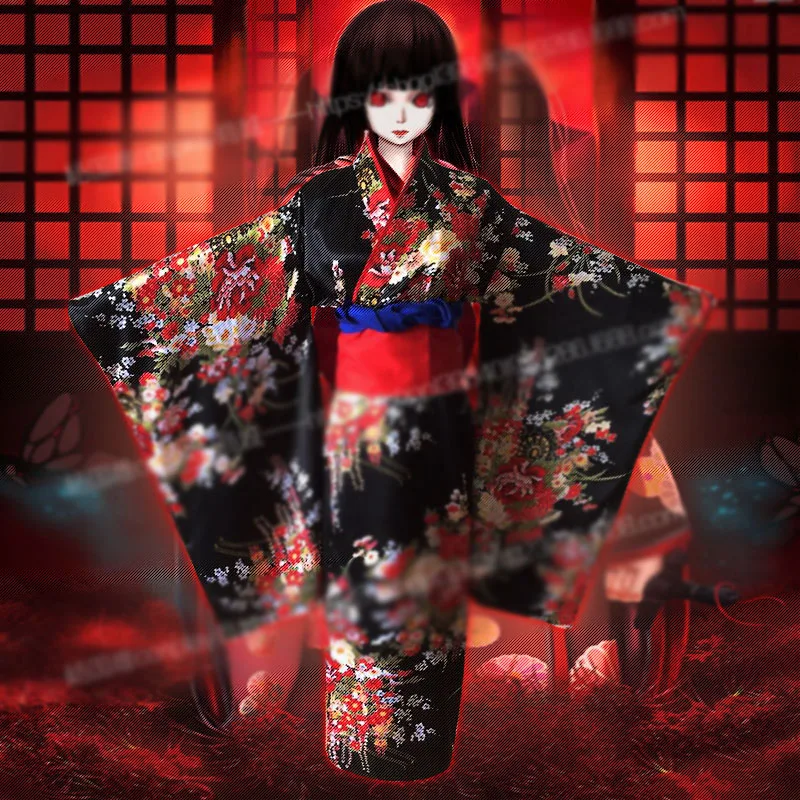 Лидер продаж аниме костюм для девочек Supia yisol Jigoku Shoujo Enma Ai костюмированной