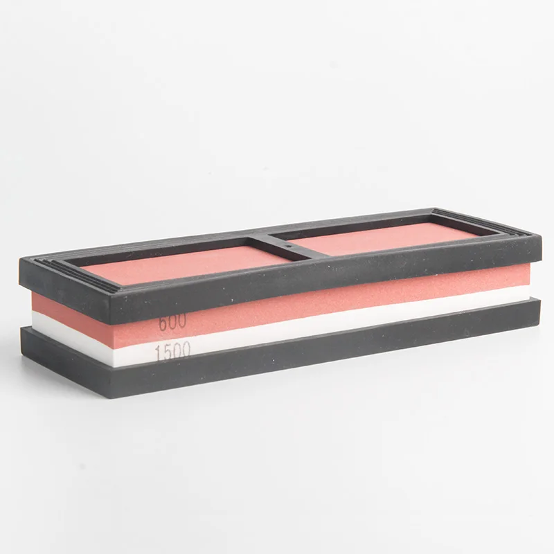 600 1500 grit RSCHEF точилка для кухонных ножей 240/800 1000/3000 зернистость корунд двухсторонний точильный камень, каменные хонинговые камни - Цвет: 600 1500 grit