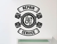 repair service wall sticker car workshop auto service vinyl decal home interior decoration bedroom removable stickers zb202