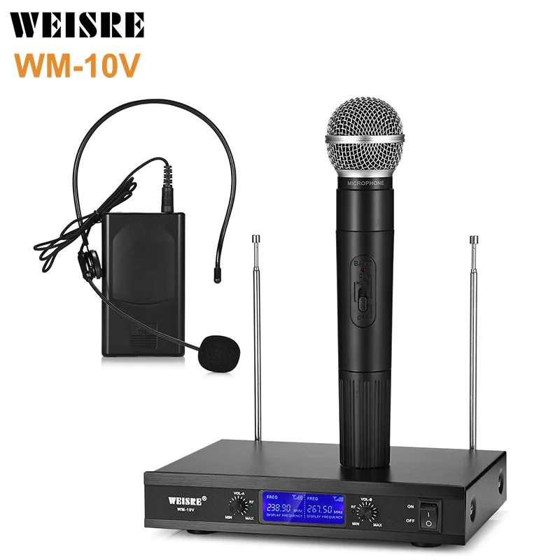 WEISRE WM 10V A B Беспроводной чувствительной конденсаторный кардиоидный микрофон