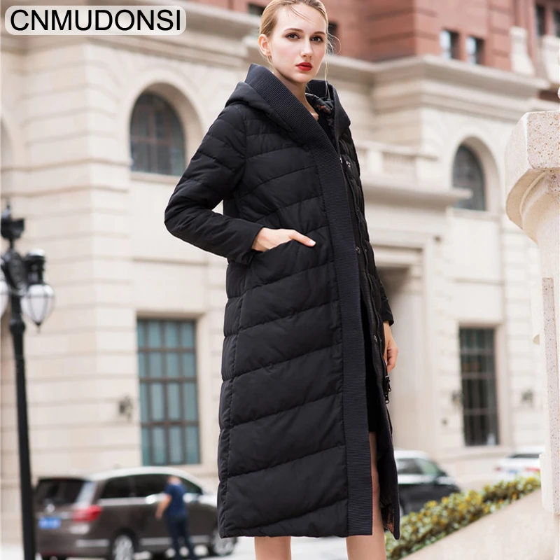 Parka Women 2018 Female Winter Jacket Fashionable Coat Women's Hooded Warm Bio Fluff Long Parkas for Clothes | Женская одежда