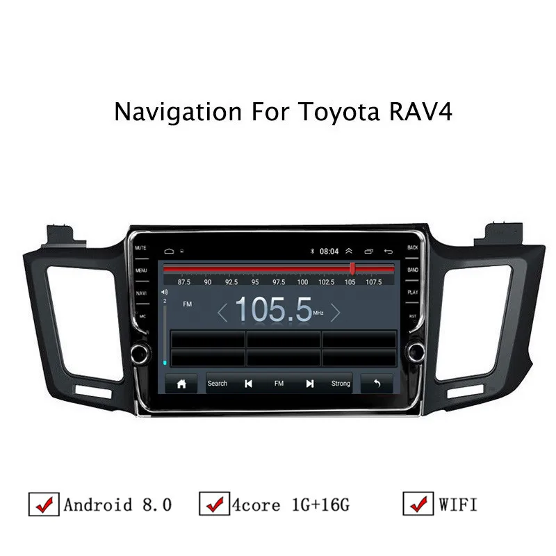 10 1 &quotAndroid 8 автомобиля gps навигации для Toyota RAV4 2013 2014 2015 2016 2017 2018 автомобиль радио