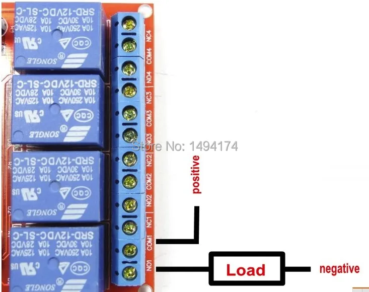 WQScosea Q8S 14 DC USB 12 В 4 Канальный Релейный Модуль ULN2803 верхний программируемый