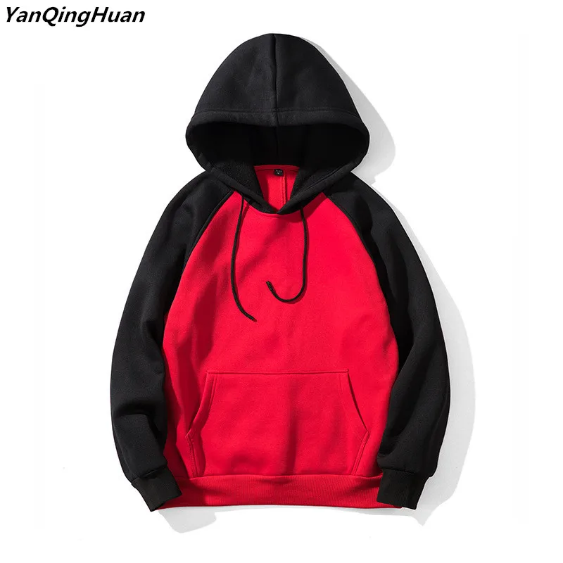 

Толстовка YANQINGHUAN женская, с длинным рукавом, свободная, двухцветная, 2018