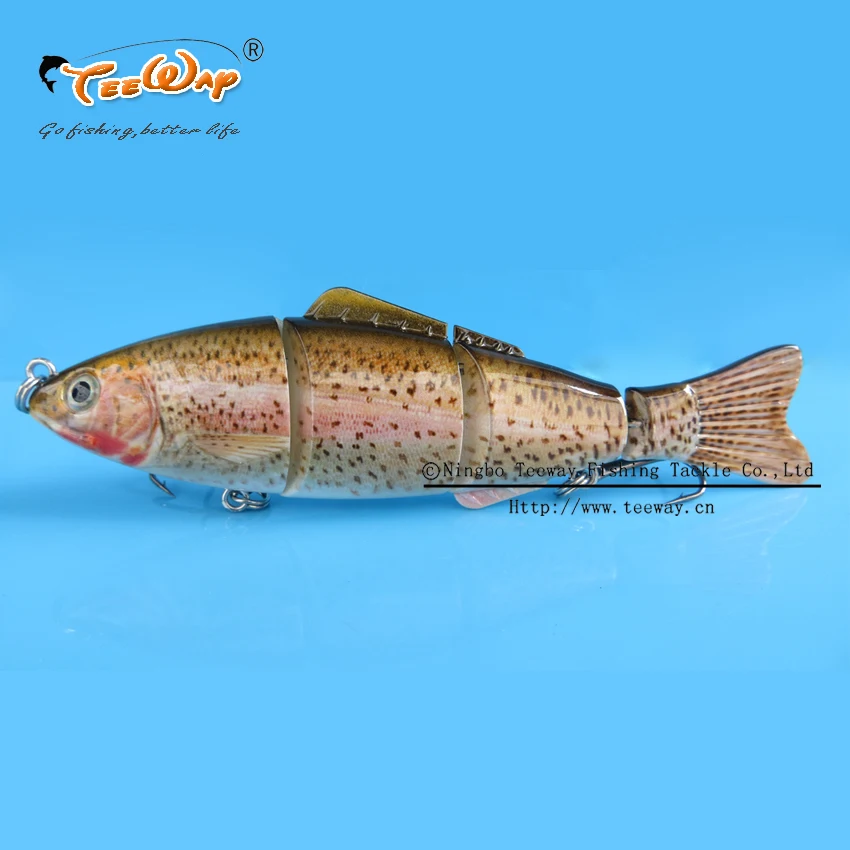 

Fishing Lure 4 Segment Swimbait Crankbait Hard Bait Slow 13g 11cm Fishing hook Fishing Tackle FL4-S01