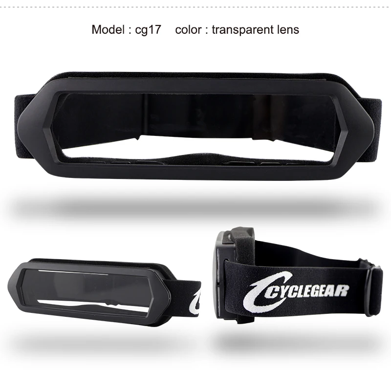 Cyclegear CG17 горизонтальная оправа для мотокросса MX очки Анти-туман очки мотоцикл Велоспорт Gafas