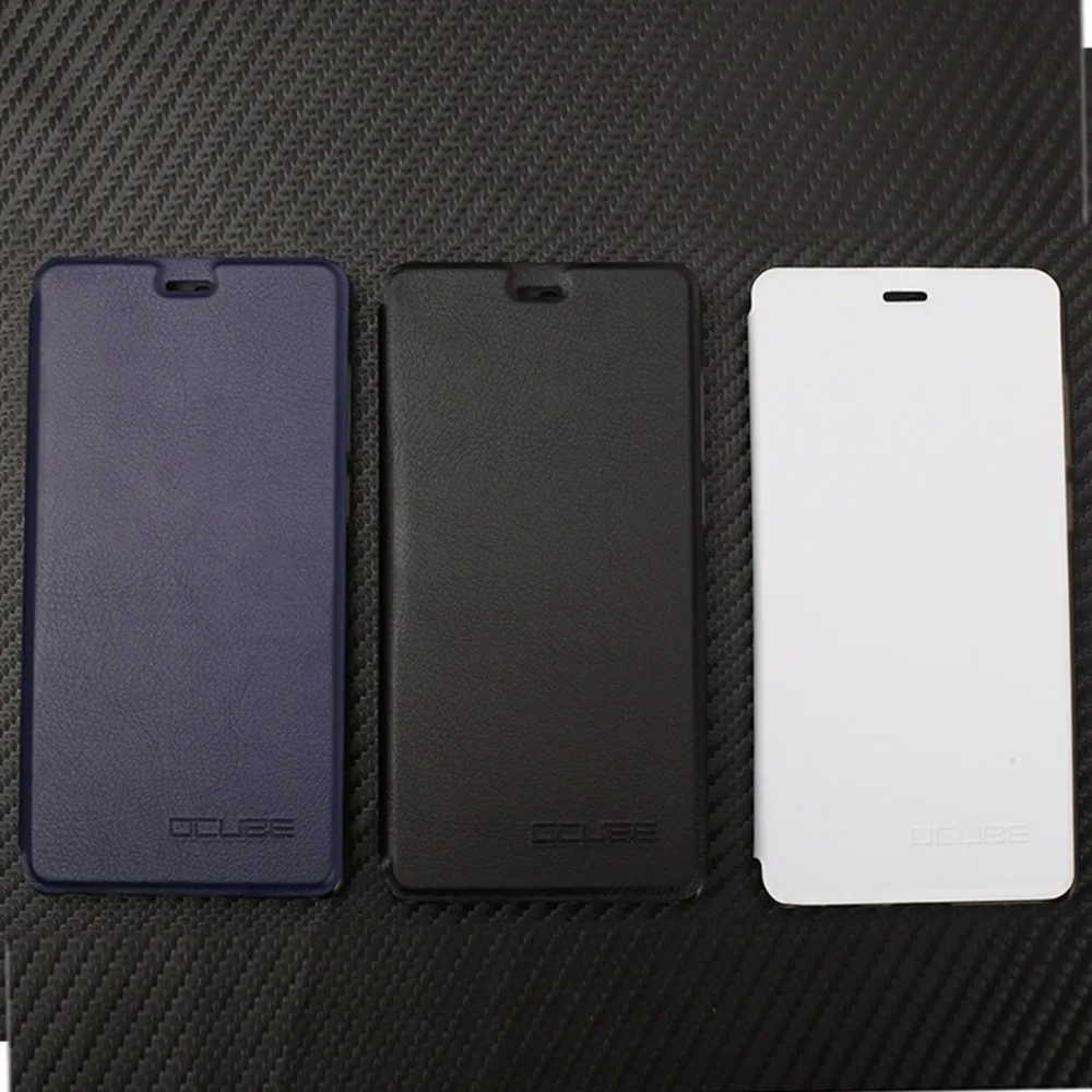 Чехол Ocube для LEAGOO T5 Горизонтальный кожаный флип чехол с держателем смартфона