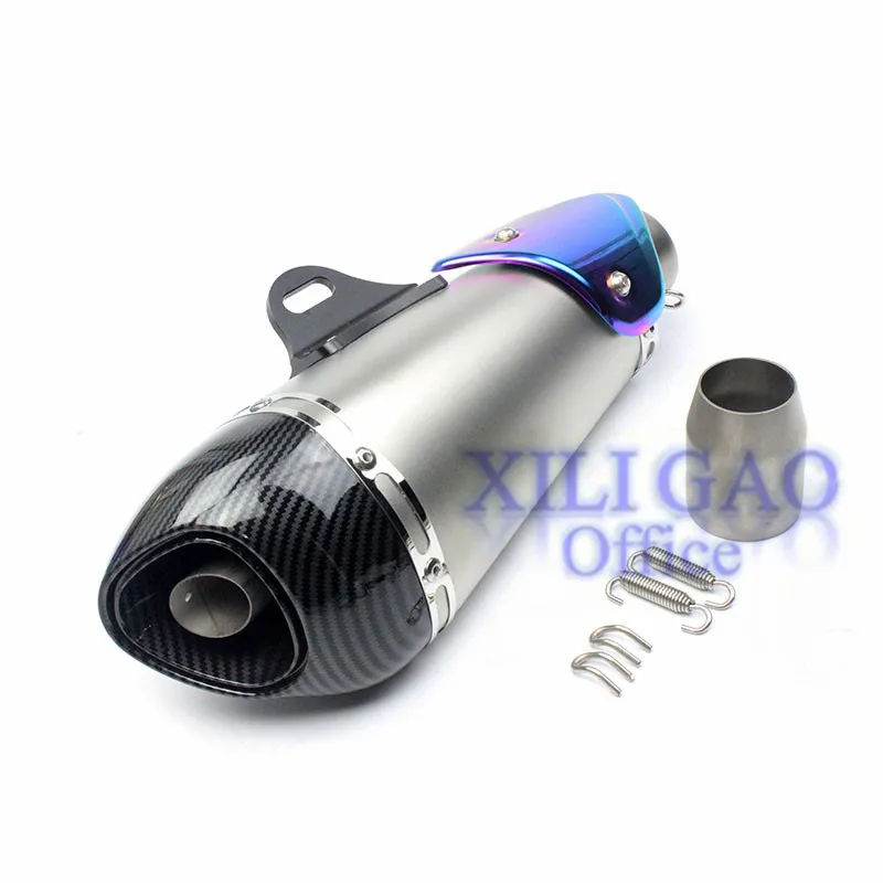 C 51 мм мотоциклетный глушитель для Yoshimura трубы для Honda grom suzuki gsr 600 gsr750 FZ1N MT09 Ninja400 tmax CBR500R - Цвет: C