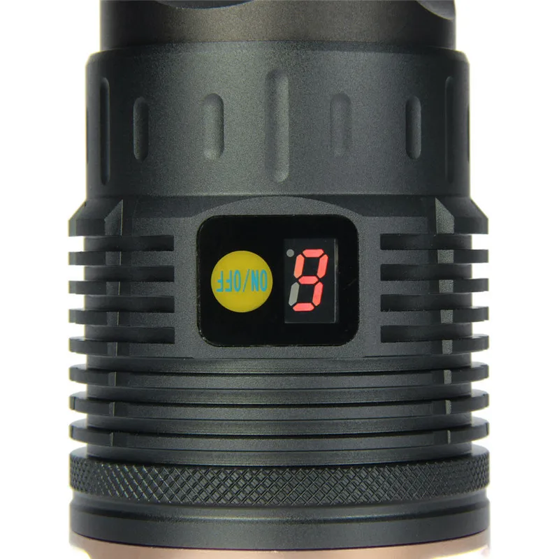 Supwildfire 50000LM 15 x XM-L T6 светодиодный цифровой дисплей для охоты Flashligt 7,20