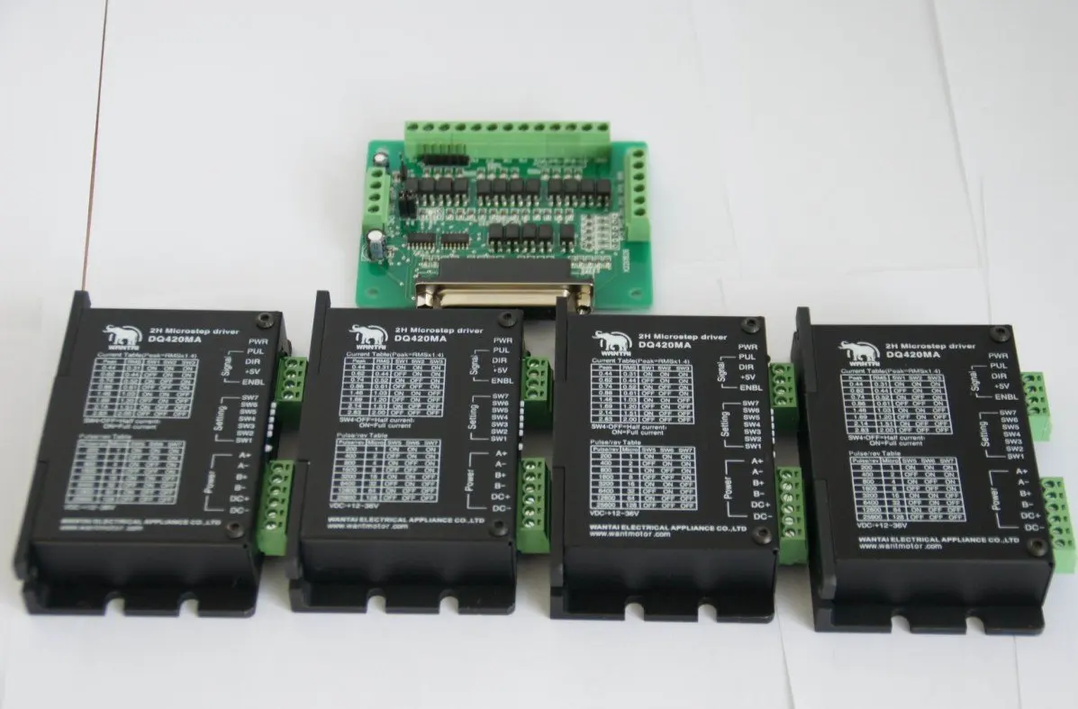 

4 Axis CNC router Wantai Stepper Digital Driver 36VDC/1.7A/ 128 replacing M415B Laser Foam Mill