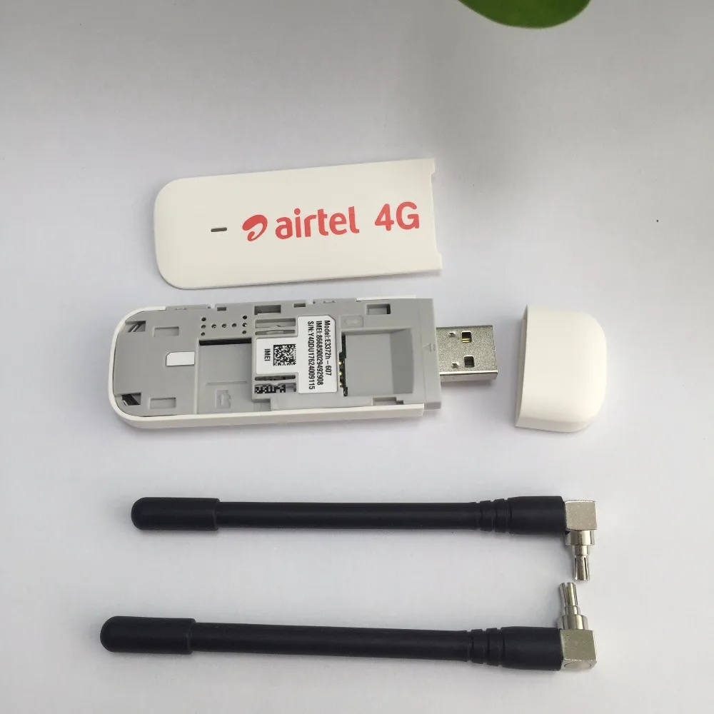 Разблокированный Huawei E3372 пара антенн 150 Мбит/с модем 4G LTE USB E3372h-607 2100 1800 2600 900 полоса