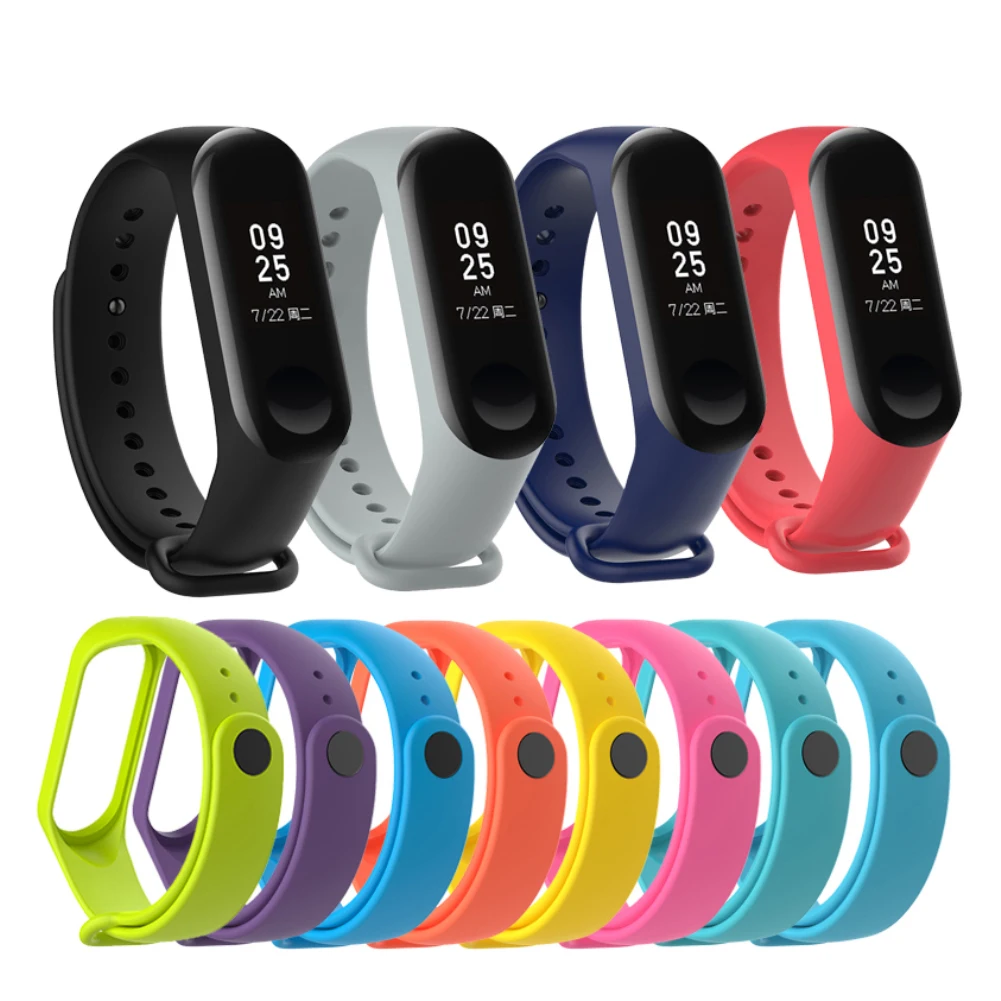 

Wholesale Colorful TPU Replacement Bracelet Watch Strap Wristband for Xiaomi Mi Band 3