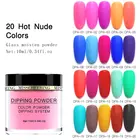 Инфильтрационная пудра для ногтей 20 Frosted Color s, порошок для глазури, акриловый порошок для ногтей, скраб для ногтей Увлажняющая пудра