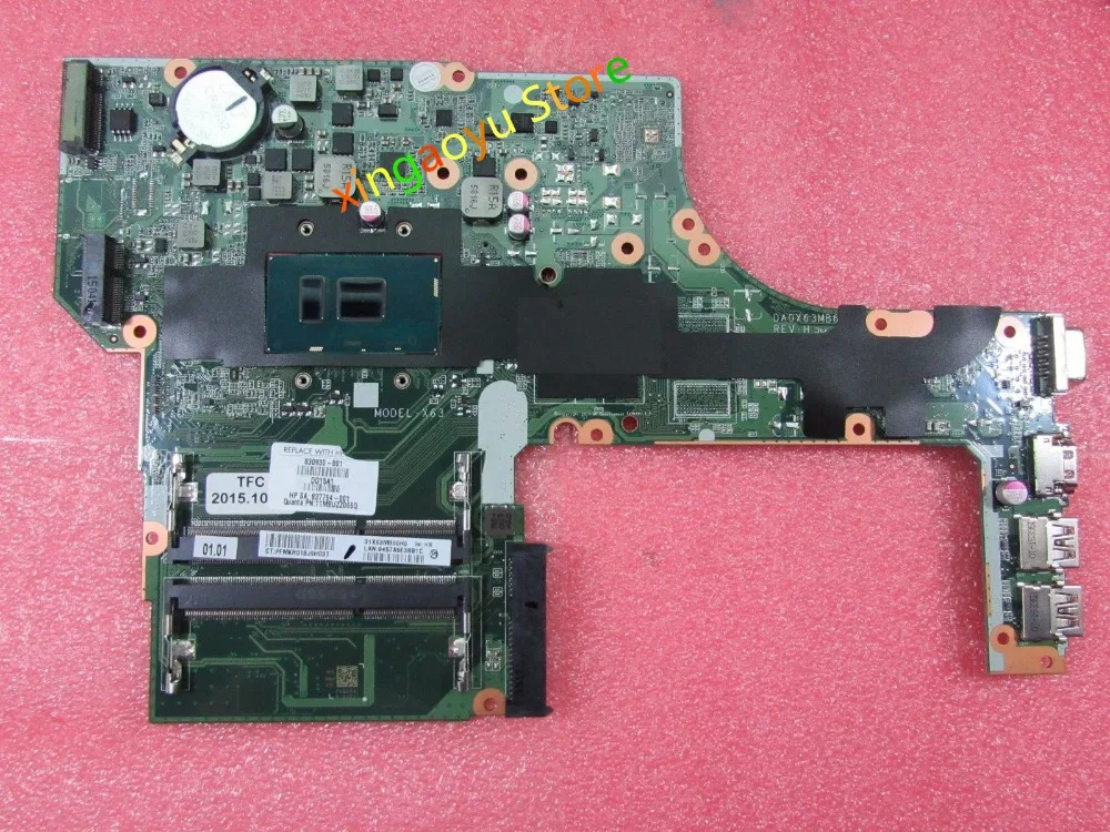 

for HP Probook 450 G3 Laptop Motherboard 830930-601 DA0X63MB6H1 W/ I3-6100U DDR3L
