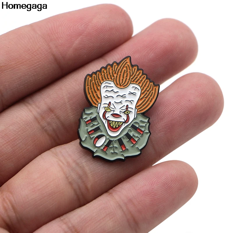 Homegaga Мультяшные знаки клоуна рюкзак значок гордость одежда медаль для сумки