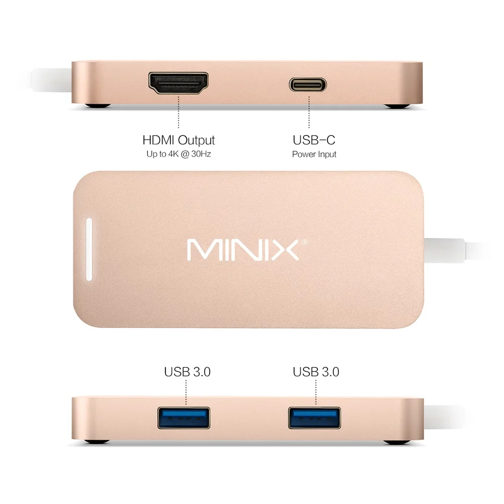 Мультипортовый адаптер MINIX NEO C mini Type Hub с выходом HDMI до 4K USB 3 0|adapter type c|adapter with usbadapter