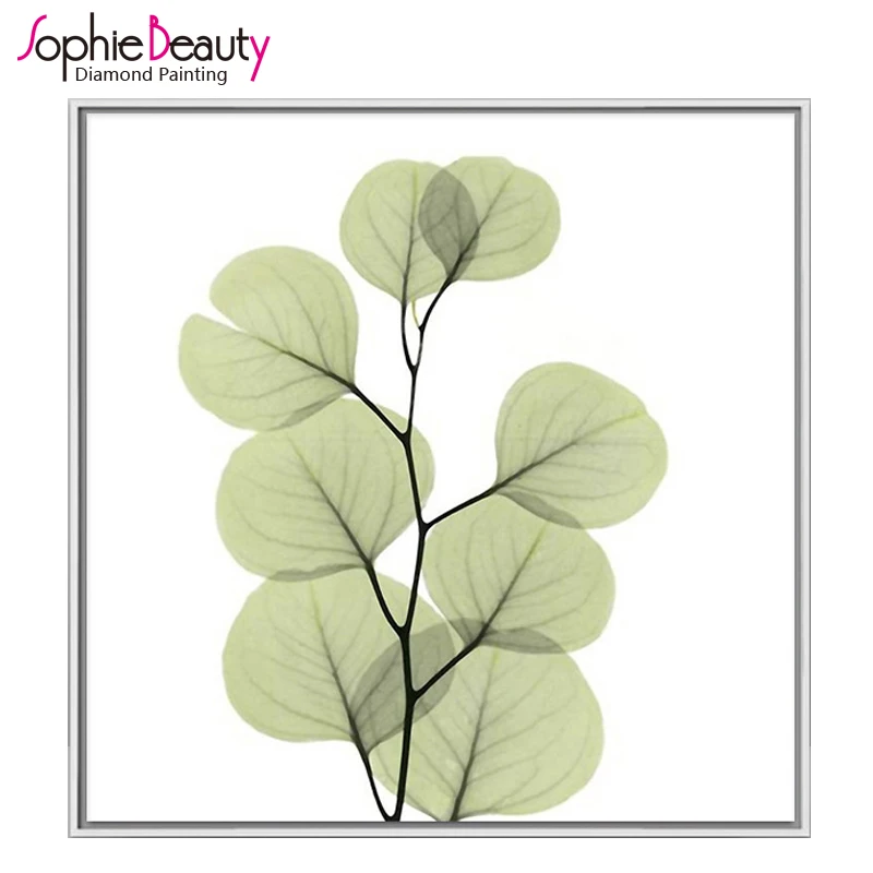 

Sophie Beauty домашняя вышивка, вышивка, сделай сам, алмазная картина, вышивка крестиком, рисунок зеленого счастливого листа, квадратная мозаика р...