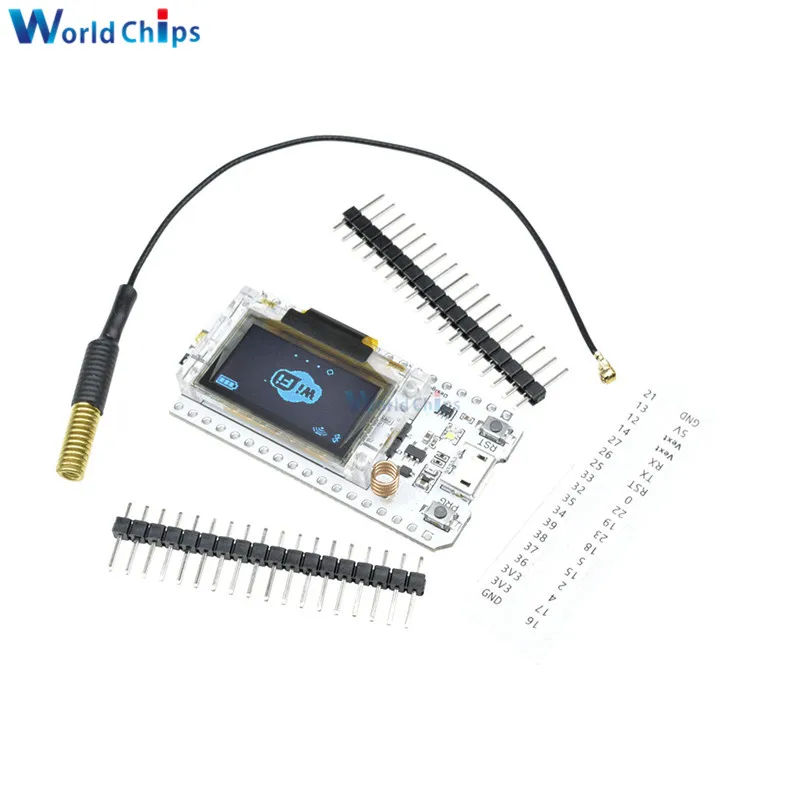 SX1278 LoRa ESP32 0 96 дюймов синий oled дисплей Bluetooth WIFI Lora комплект 32 модуля интернет