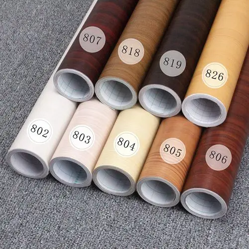 

Thicken 0.28 mm PVC waterproof self-adhesive furniture renovation stickers wood grain Boeing film wallpaper film wardrobe door