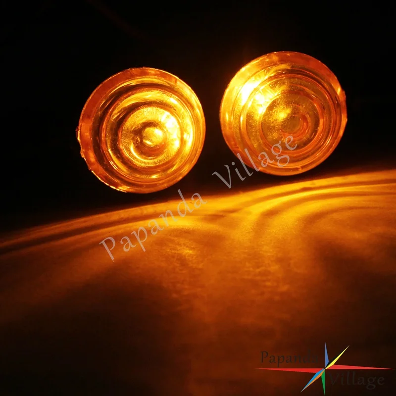 Universal Black Motorbike 12V LED Turn Signal Light Indicators Flasher Blinker Amber for Harley Custom Softail Cafe Racer |