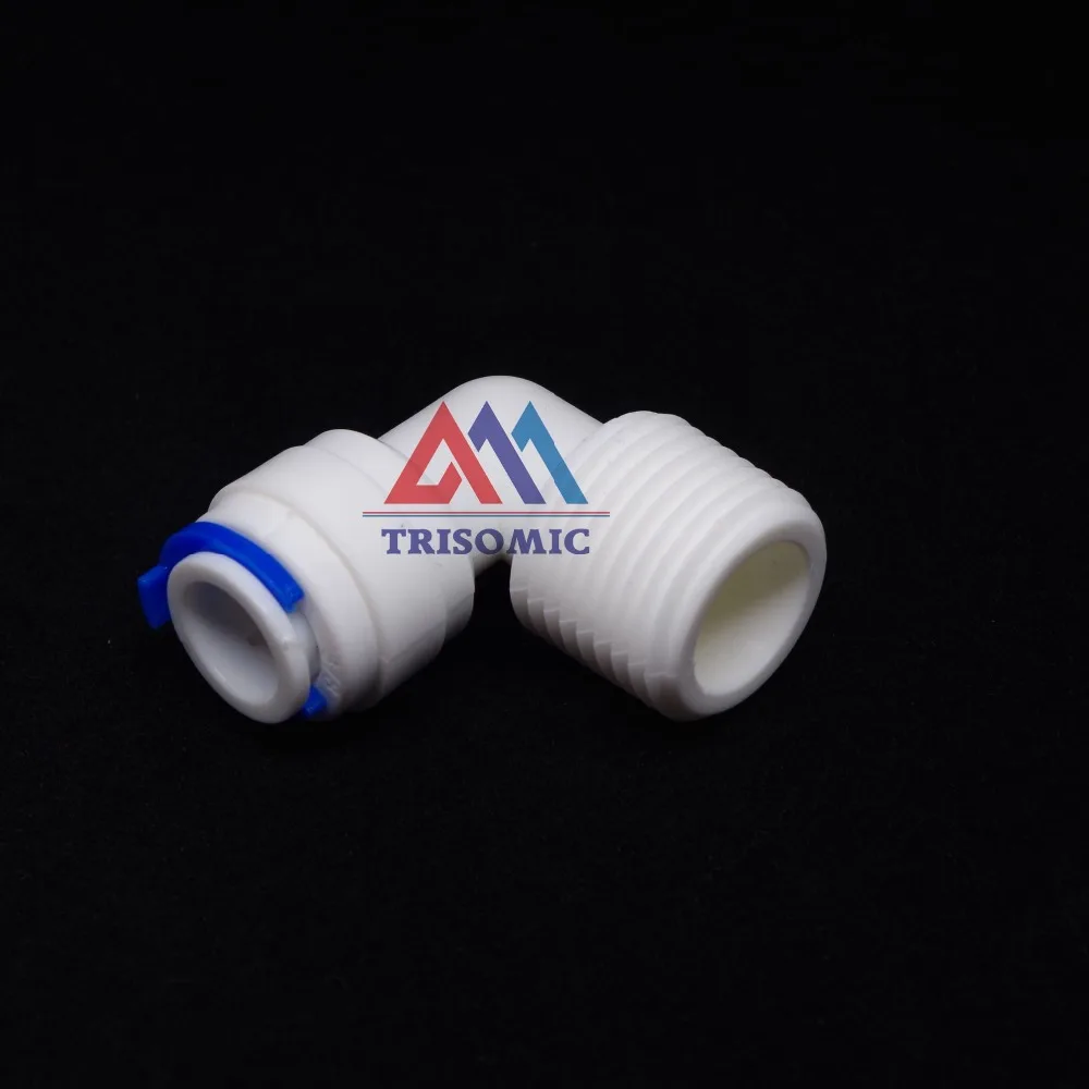 Локоть 3/8 &quotOD трубка быстрая Pushfit 1/2&quot Мужской фитинг соединение Аквариум RO
