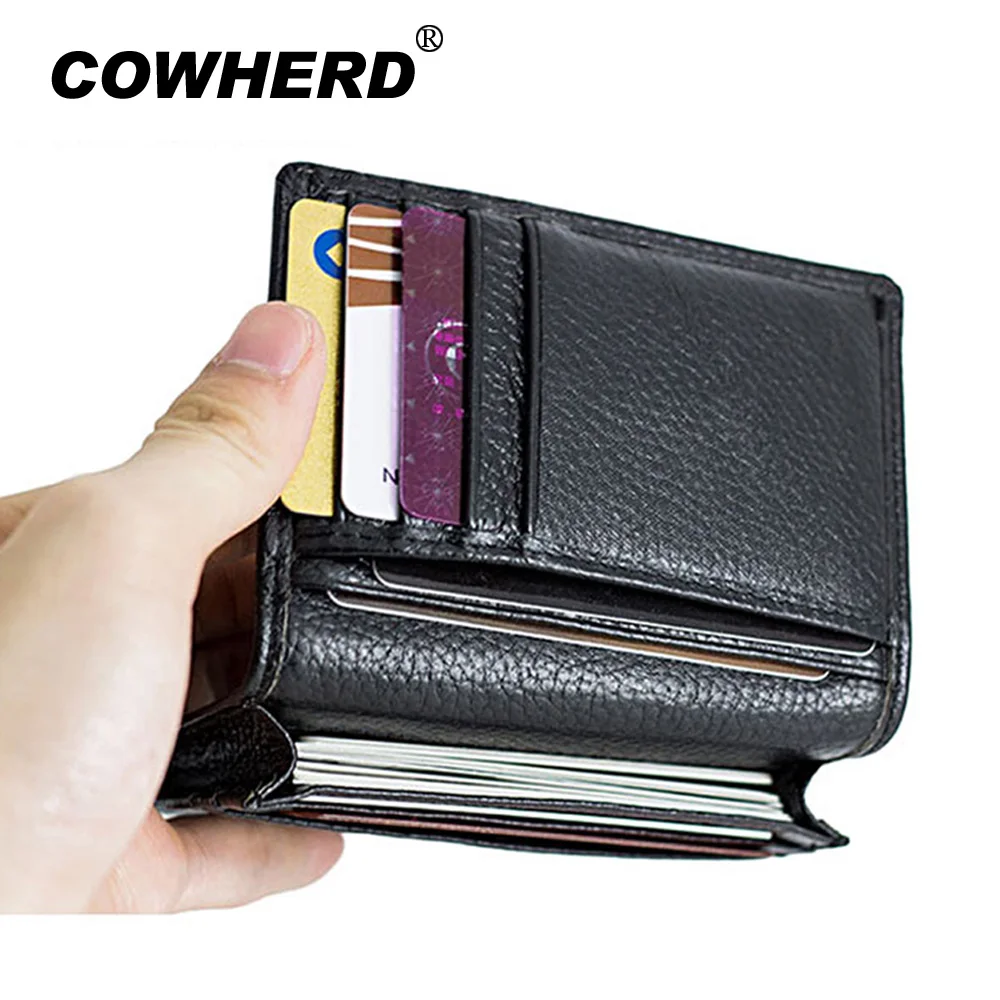 Мужской кошелек из 100% воловьей кожи с отделением для карт|business card wallet|card walletwallet