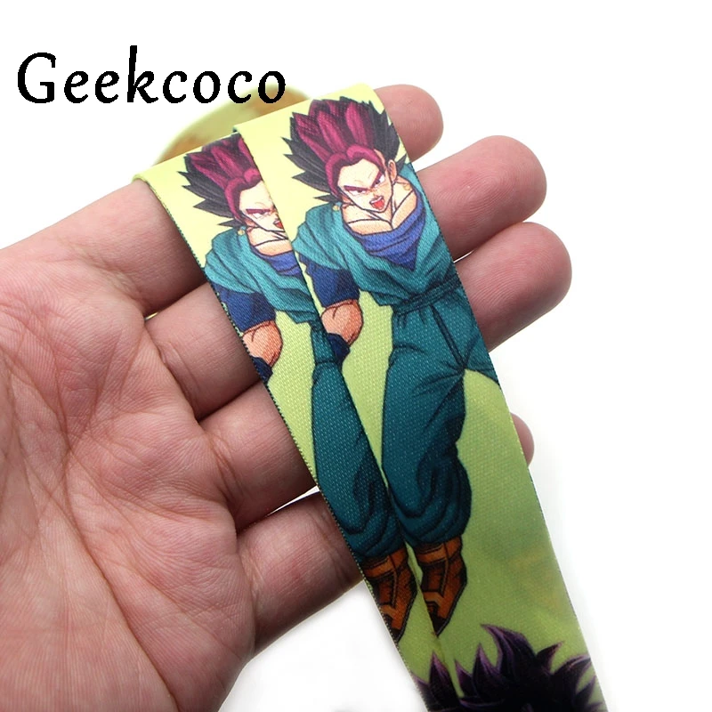 Dragon ball Saiyan Дети diy Брелоки для ключей для безопасности, защиты мобильного телефона USB держатель удостоверения личности ключевой ремень шейный ремешок J0248