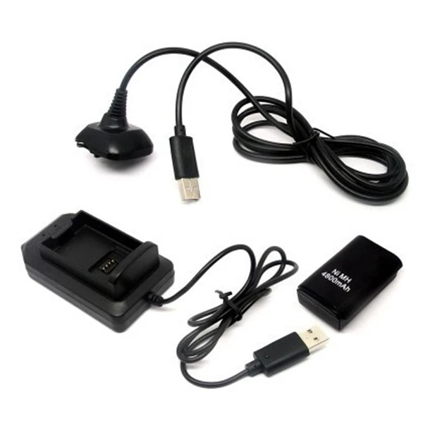 Двойной перезаряжаемый аккумулятор + usb кабель для зарядки беспроводного