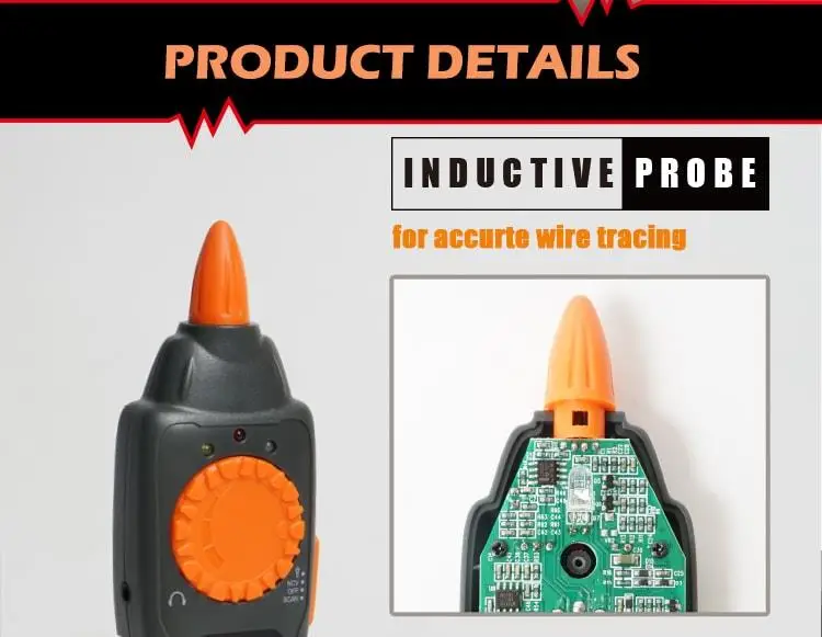 Pro'skit MT-7029-C анти-помехи аудио сети POE проверки линии сетевой кабель тестер для провода телефонной линии детектор трекер