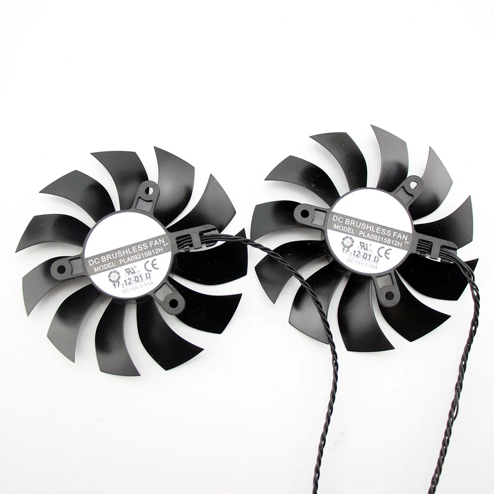 Бесплатная доставка 2 шт./лот PLA09215B12H 4Pin VGA кулер для видеокарты EVGA GTX970 ACX2.0