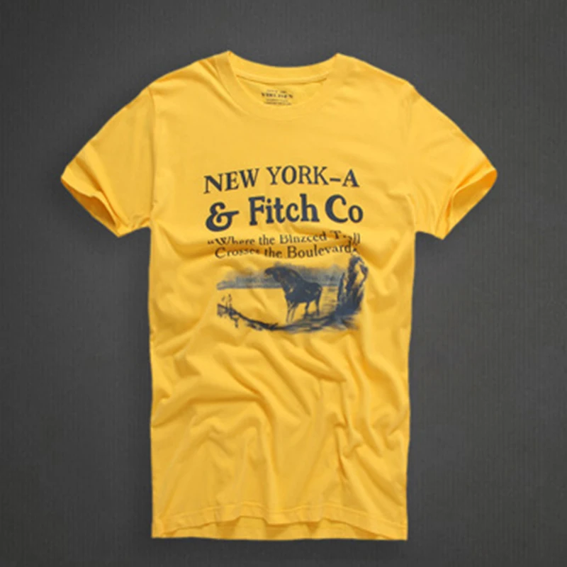 Лето 2017 г. модные Для мужчин футболка Повседневное лоскутное короткий рукав