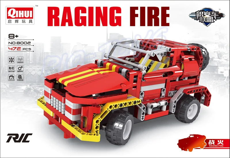 Новая идея подарок бушующее пламя 4CH блоки джип автомобиль электрические