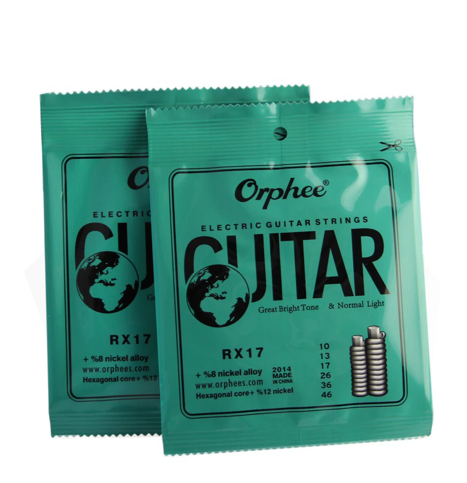 Hexagonal core electric guitar strings set RX15(009-042) RX15-C(009-042.color wire) RX17(010-046) RX19(011-050)(4 options) | Спорт и