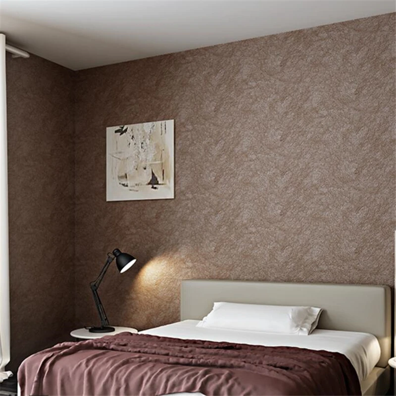 

beibehang modern simple living room non - woven wallpaper living room simple solid color wallpaper silk bedroom wall paper