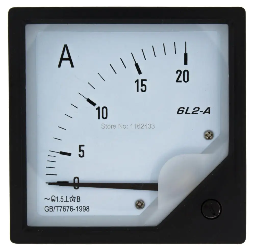 Аналоговая Амперметр 6L2 A размер 80 мм x 5A 10A 20A 30A 50A|analog amp meter|ammeter analogamp meter analog |