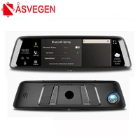 asvegen 9 88 ips screen dash cam adas 1080p android dual lens rear view mirror car camera dvr registrator gps parking monitor