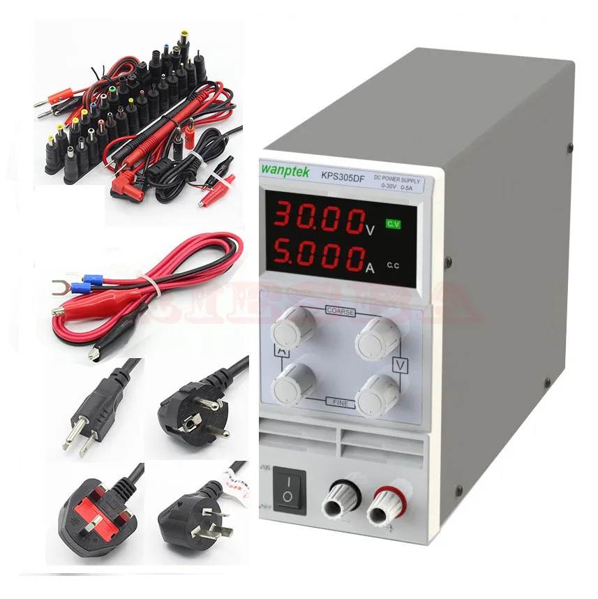 Wanptek KPS305DF 4 цифры светодиодный DC Питание для детей, на возраст от 0 до 30 V/0-5A 110 V-230 V 0,1 V/0.001A Цифровой Регулируемый - Цвет: KPS305DF C