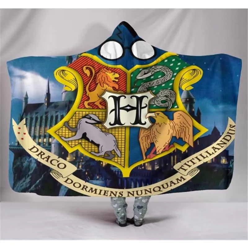 Аниме 3D принт Толстовка одеяло коралловый флис с капюшоном носимое одеяло зима теплый путешествия самолет диван кровать пледы одеяло дети - Цвет: Color 7