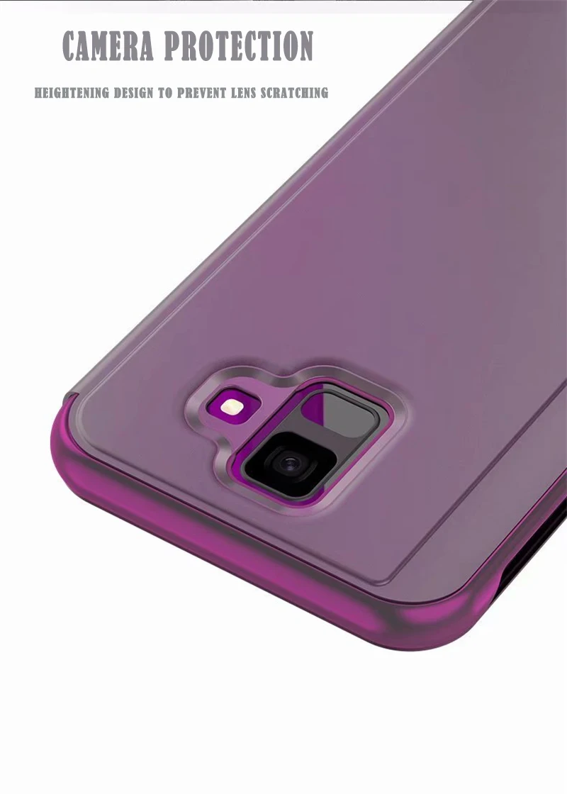 Зеркальный флип-чехол для samsung Galaxy S10 S9 S8 Lite J2 J3 J4 J5 J6 J7 Duo Pro Plus Prime Core Smart Clear View
