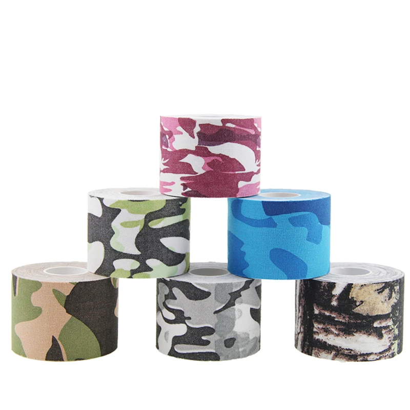 

1 Roll 5CM*5M Kinesiology Tape Camo Sports Tape Muscles Waterproof Breathable Elastic Tape Roll for Knee Ankle Elbow