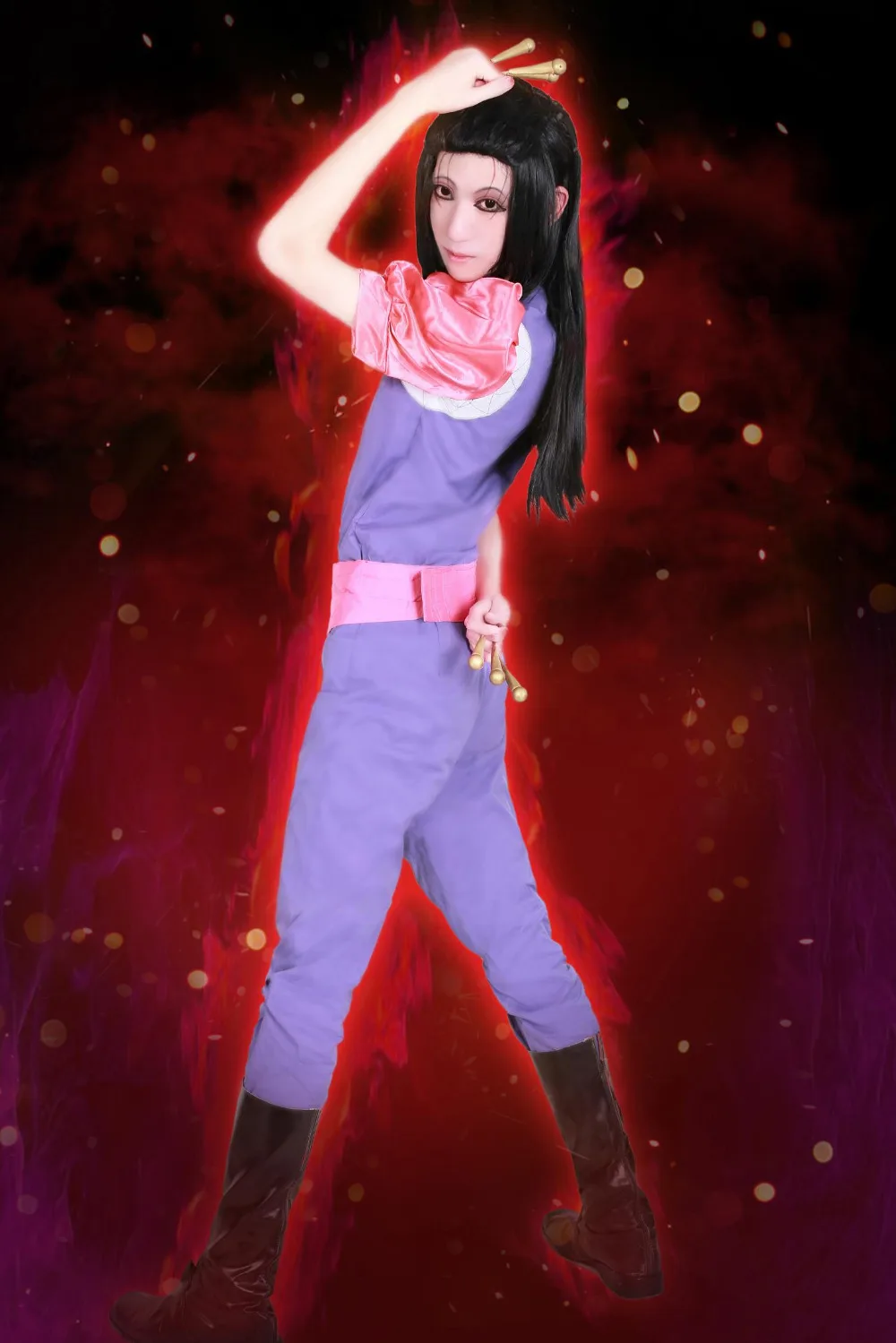 Костюм для косплея Hunter X Illumi Zoldyck Irumi 11 шт.|cosplay costume|hunter x huntercostume cosplay |