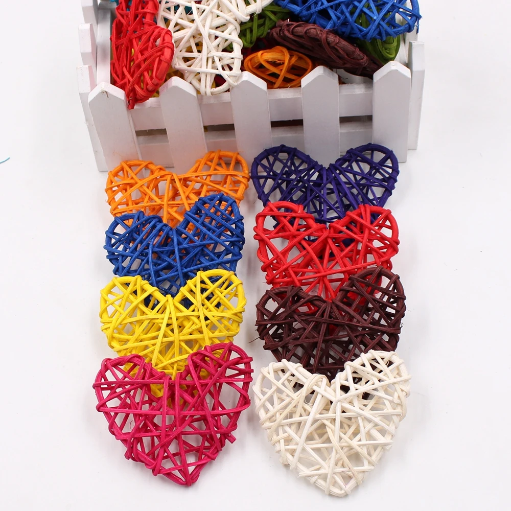 

5 шт./лот 6 см Искусственный соломенный шар для дня рождения, вечерние, свадебные украшения из ротанга, Рождественский Декор, домашнее украше...