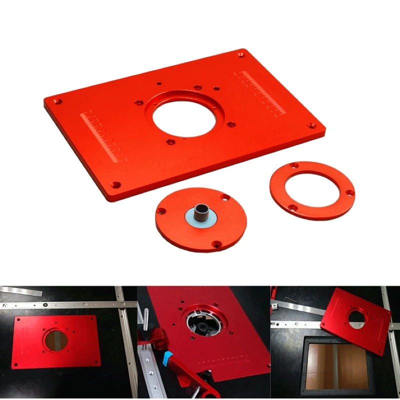 Aluminum Router Table Insert Plate  Rings For Woodworking Benches Router Table Plate